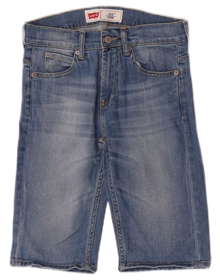 Shorts jeans Levi's Boys 511 Slim 13-14 anos W26 azul algodão