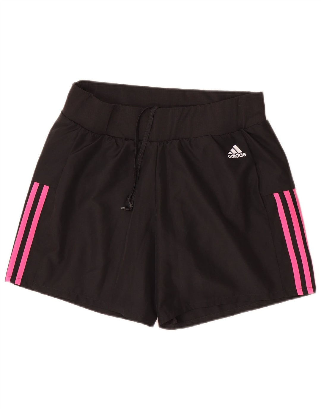 Shorts esportivos femininos Adidas UK 10 pequeno poliéster preto