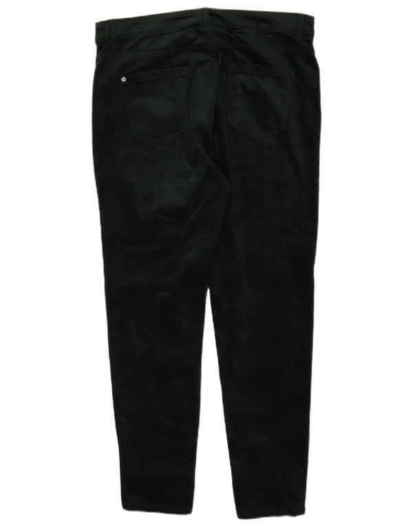 Calça casual justa feminina Marks & Spencer Reino Unido 14 grande W32 L29 verde