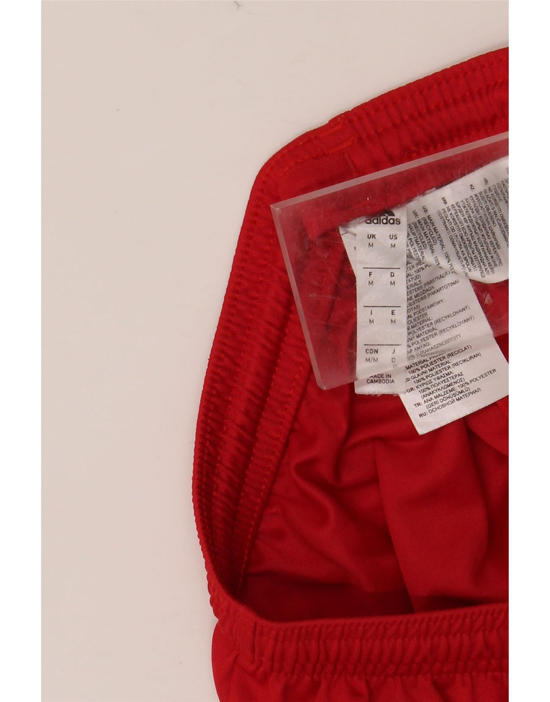 ADIDAS Mens Aeroready Sport Shorts Médio Poliéster Vermelho