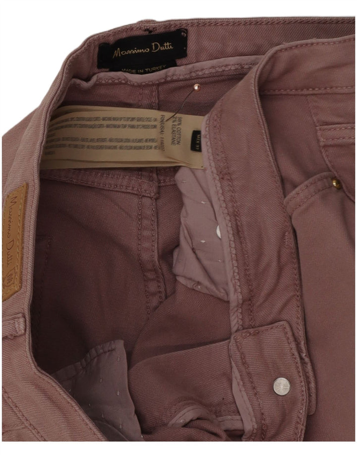 Jeans skinny feminino Massimo Dutti W32 L30 algodão rosa