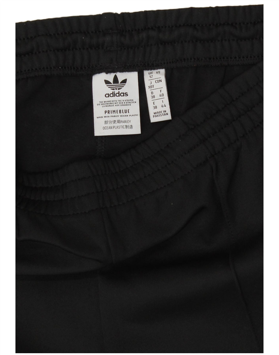 Calça de treino feminina Adidas UK 12 poliéster preto médio