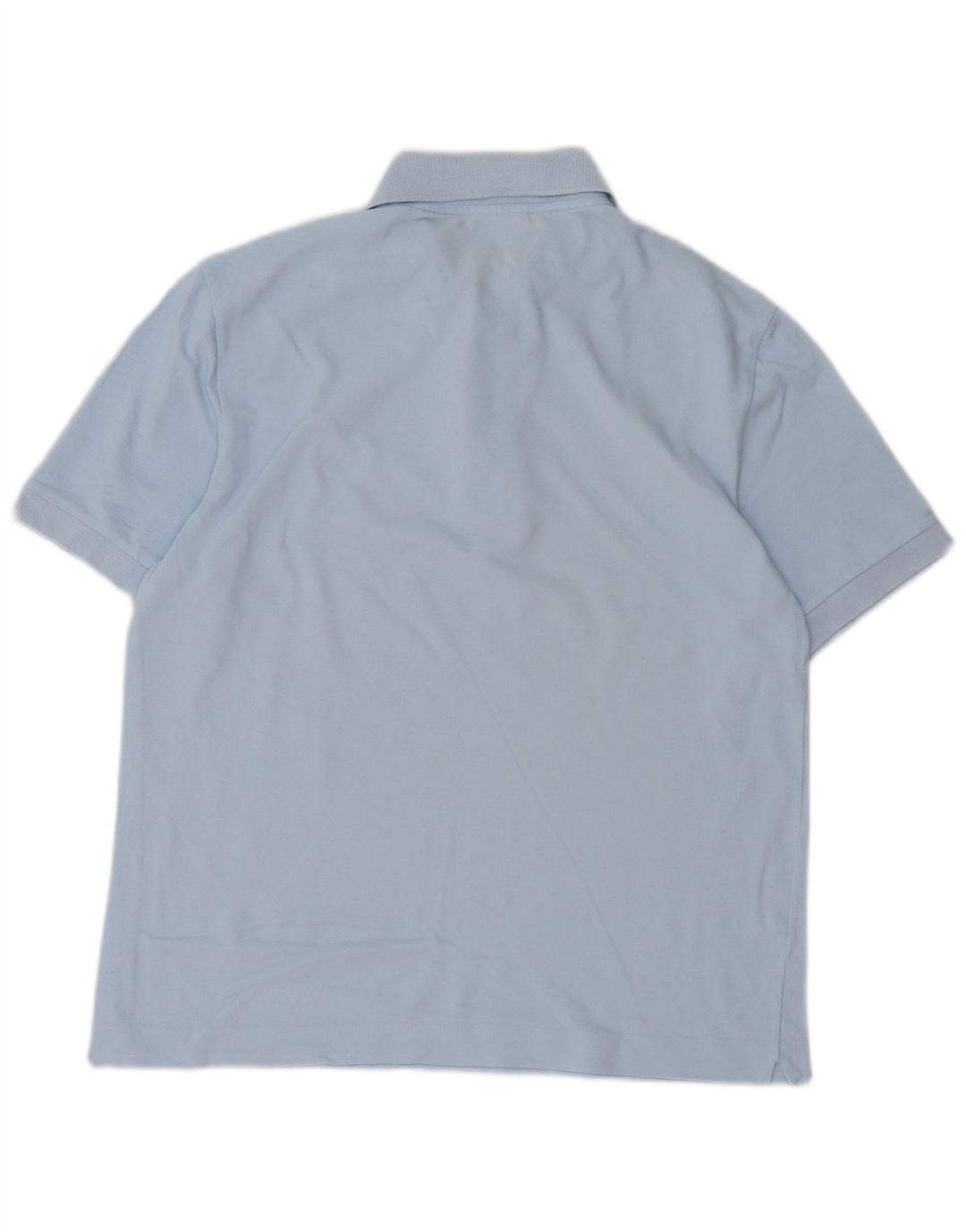 Camisa polo masculina Lacoste tamanho 4 algodão azul médio