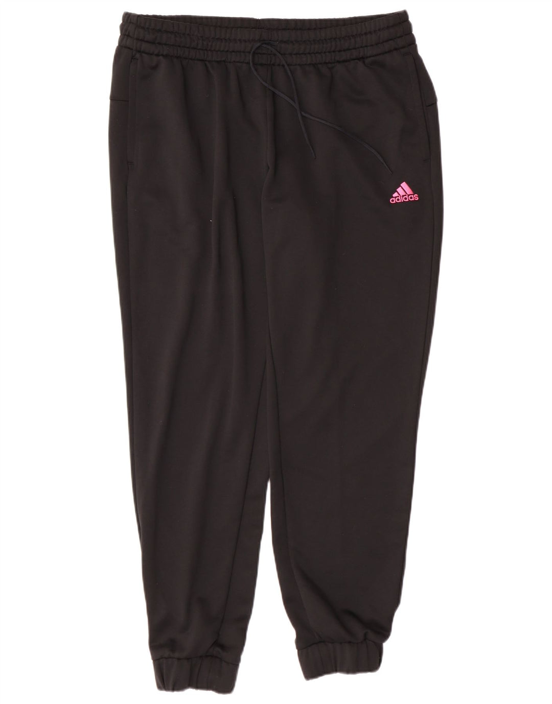 Calça de treino feminina Adidas Joggers UK 20/22 XL preto poliéster