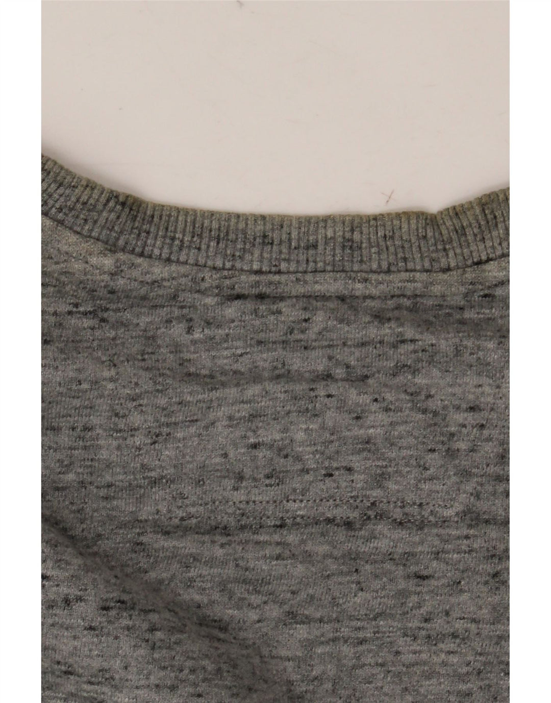 CALVIN KLEIN JEANS Suéter gráfico masculino pequeno cinza manchado