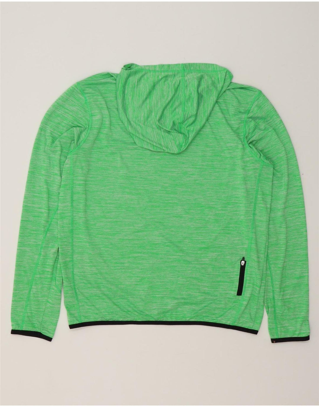 RUSSELL ATLÉTICO Masculino Dri-Power Hoodie Jumper Reino Unido 38/40 Verde Médio