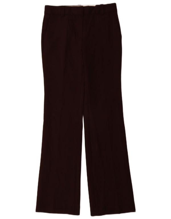 Calça feminina Massimo Dutti Flare EU 36 XS W26 L34 Marrom Poliéster