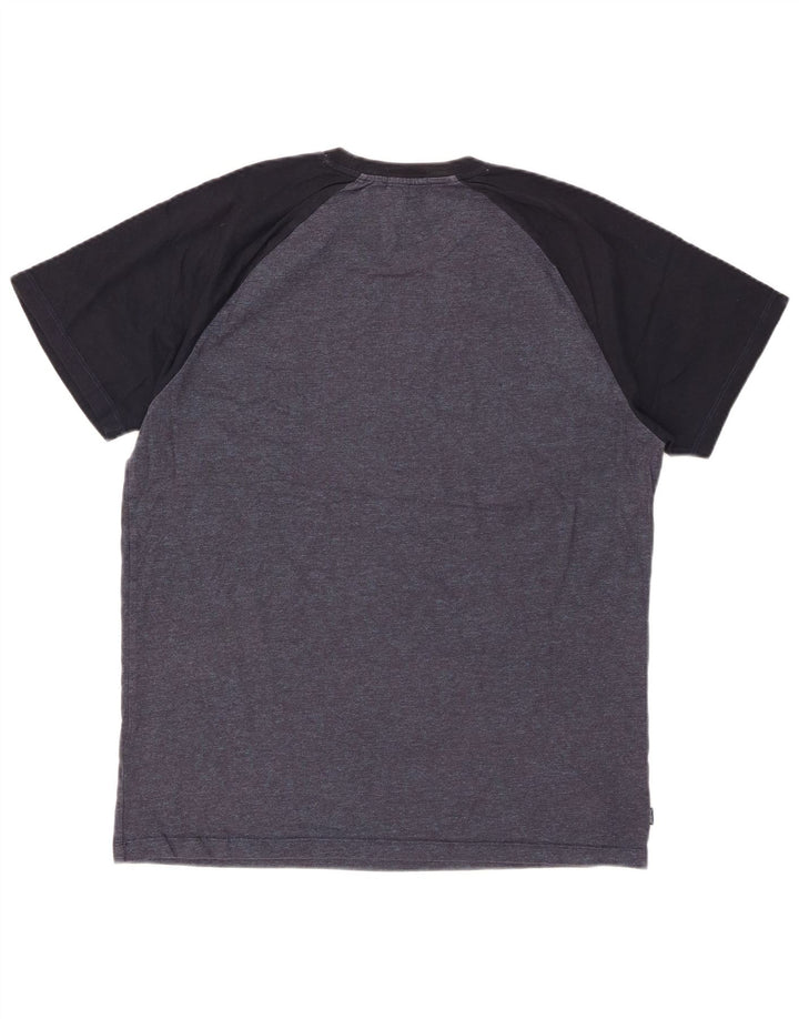 Camiseta masculina SUPERDRY Top 2XL algodão colorblock azul marinho