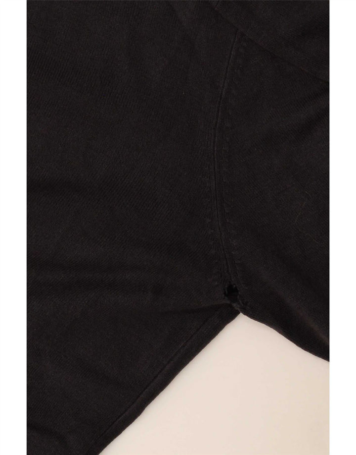 Suéter masculino Marks & Spencer com decote em V médio azul marinho acrílico