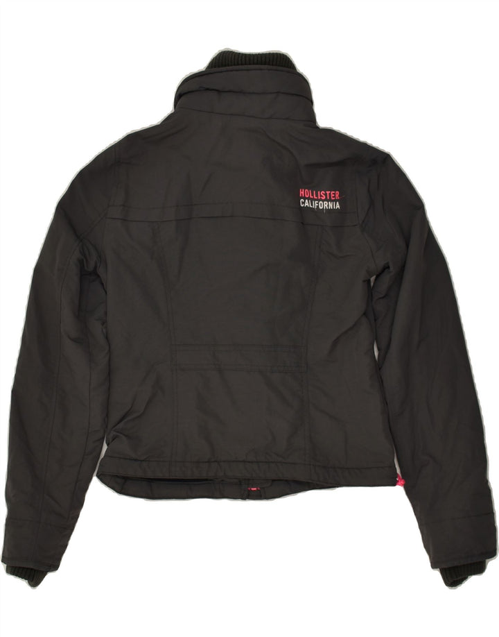 Jaqueta corta-vento feminina HOLLISTER UK 10 poliéster cinza pequeno