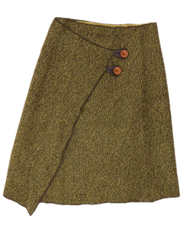 Saia feminina Penny Black UK 6 XS W30 lã verde