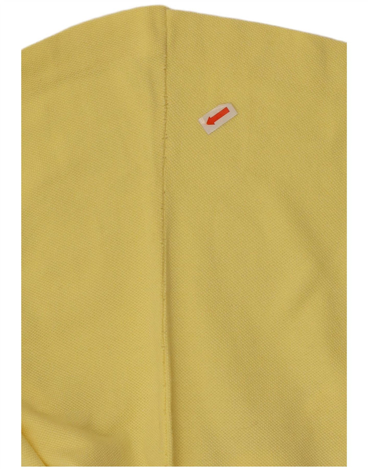 Camisa polo masculina Lacoste tamanho 6 XL amarelo