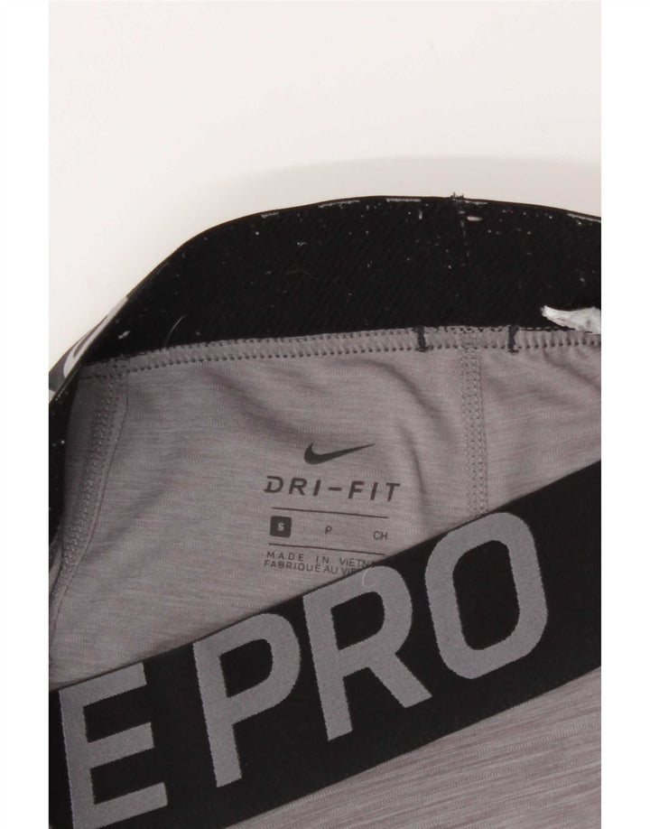 Leggings Nike Femininas Graphic UK 8 Pequenas Cinza Colorblock