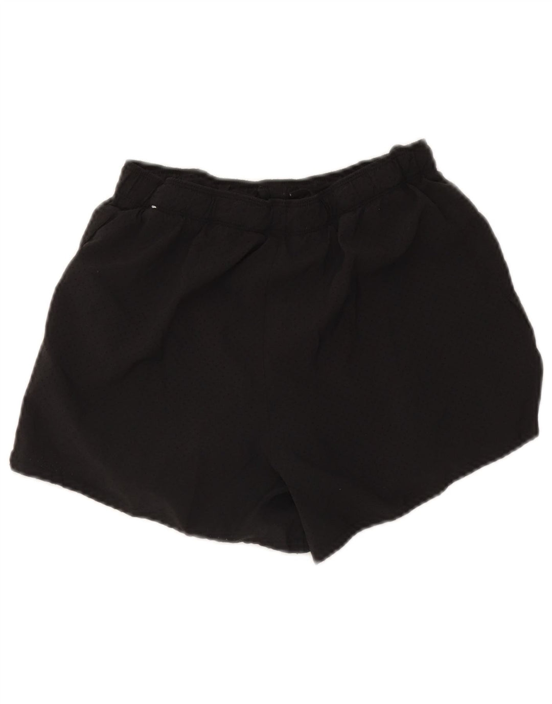Shorts esportivos femininos Nike Dri Fit UK 8 pequenos poliéster preto