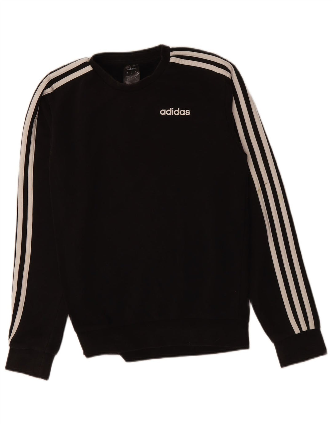 ADIDAS Mens Sweatshirt Jumper XS Algodão Preto