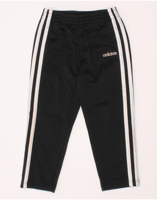 Calças de treino Adidas meninos 2-3 anos preto poliéster