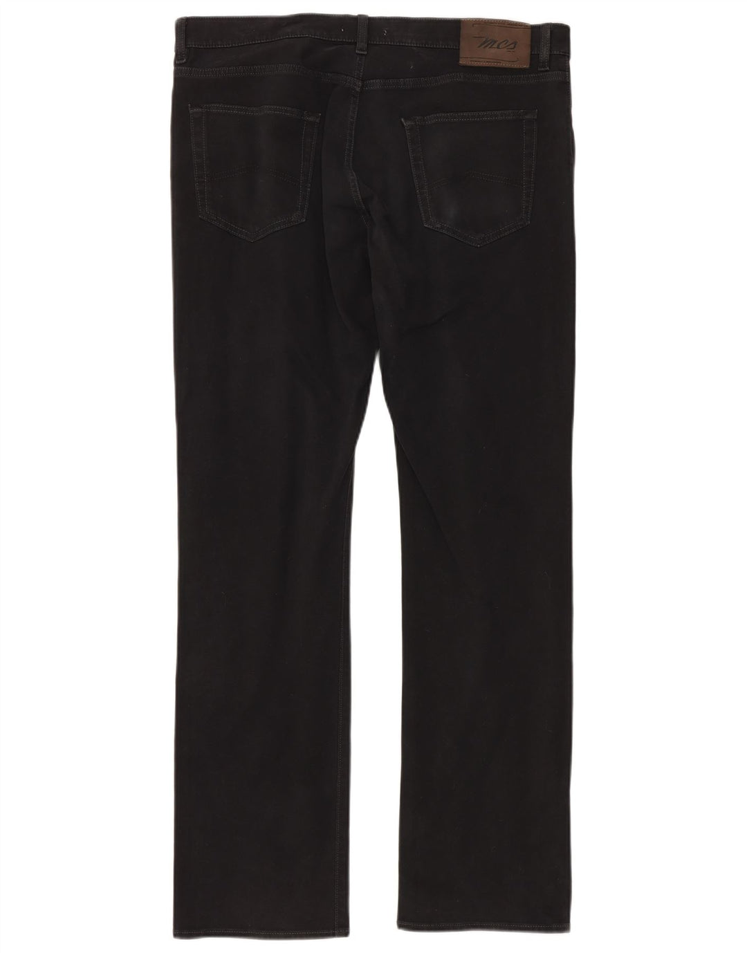 MARLBORO CLASSICS Calça jeans reta masculina de ajuste regular W36 L34 algodão preto