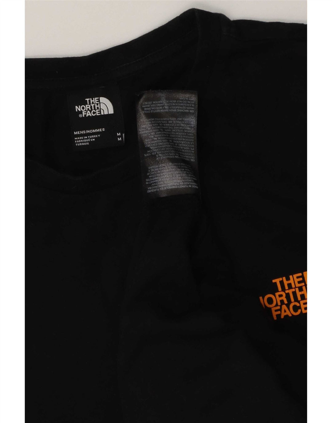 Camiseta gráfica masculina The North Face Top médio algodão preto