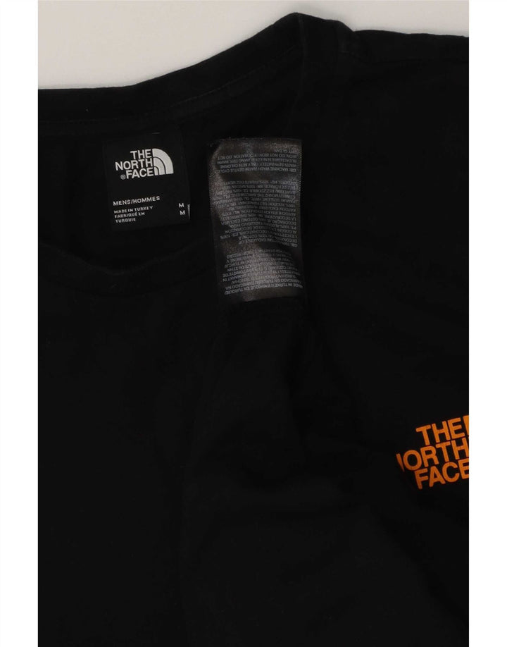 Camiseta gráfica masculina The North Face Top médio algodão preto