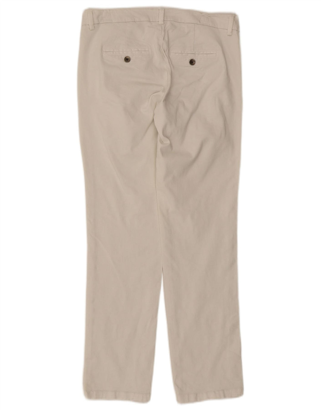 Calça chino reta feminina GUESS W30 L27 algodão branco