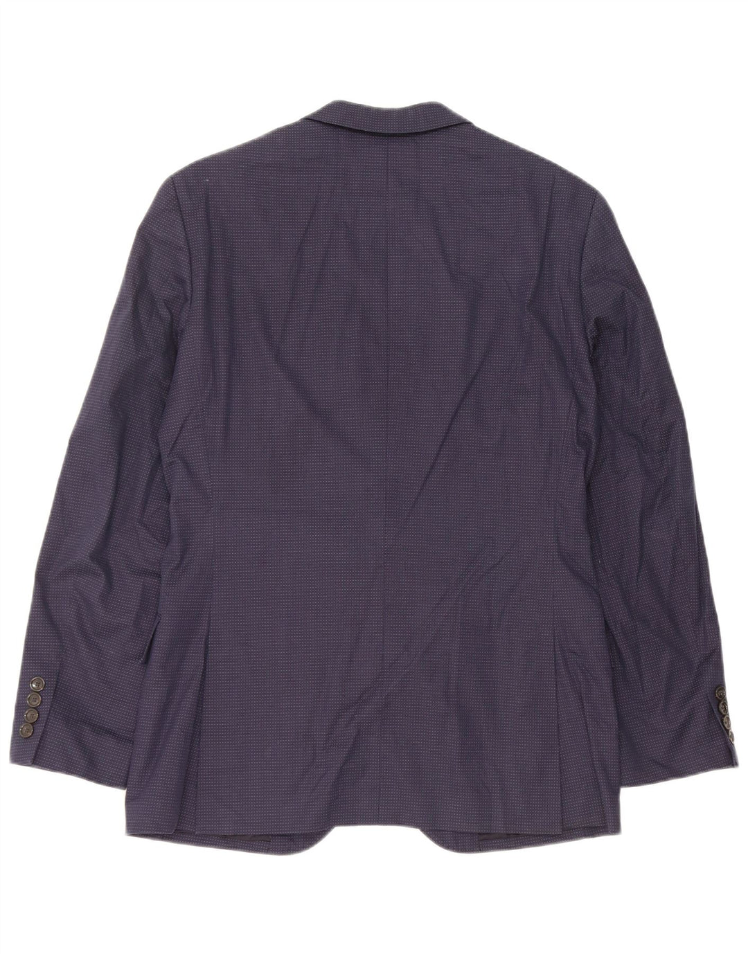 J. Crew Jaqueta masculina Ludlow 2 botões Blazer Reino Unido 36 pequena azul marinho manchada