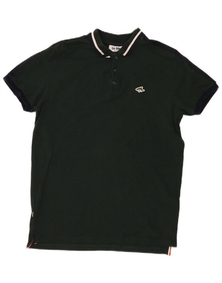 Camisa polo masculina Le Shark algodão verde médio