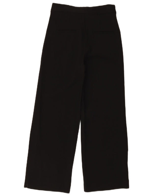 Calça Chino feminina de cintura alta Massimo Dutti UE 36 XS W26 L28 preta