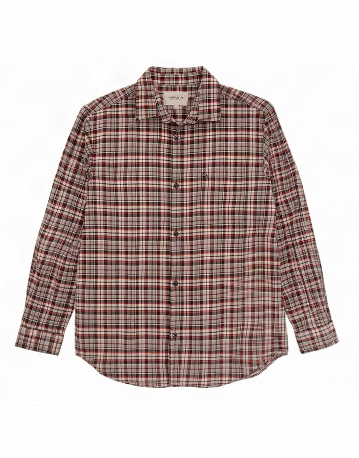 Camisa masculina de flanela Carhartt XL algodão xadrez multicolorido