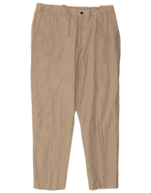 Calça Chino Cônica Masculina Zara XL W34 L29 Bege