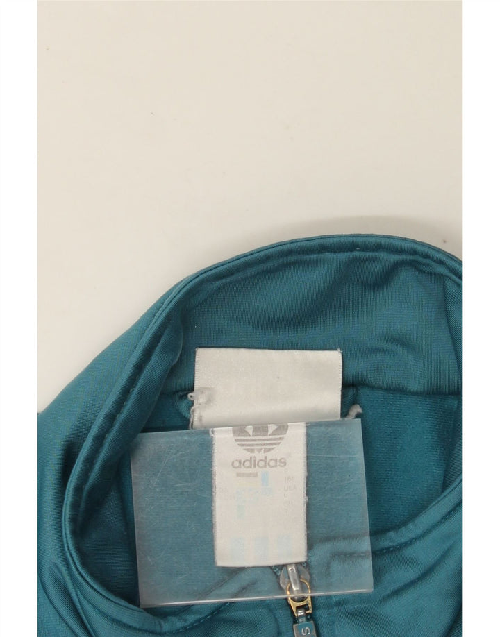 ADIDAS Mens Tracksuit Top Jacket UK 42/44 Grande Azul Poliéster
