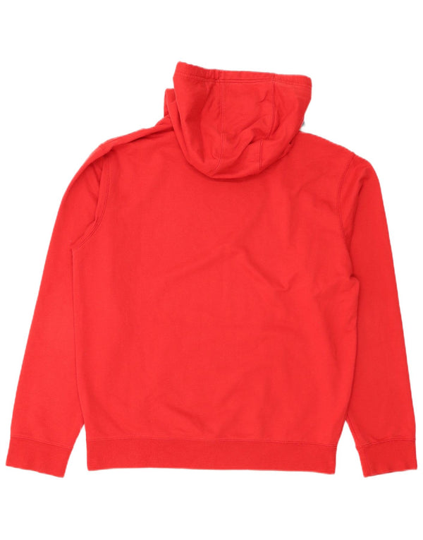 Fila Mens Graphic Hoodie Jumper Grande Poliéster Vermelho