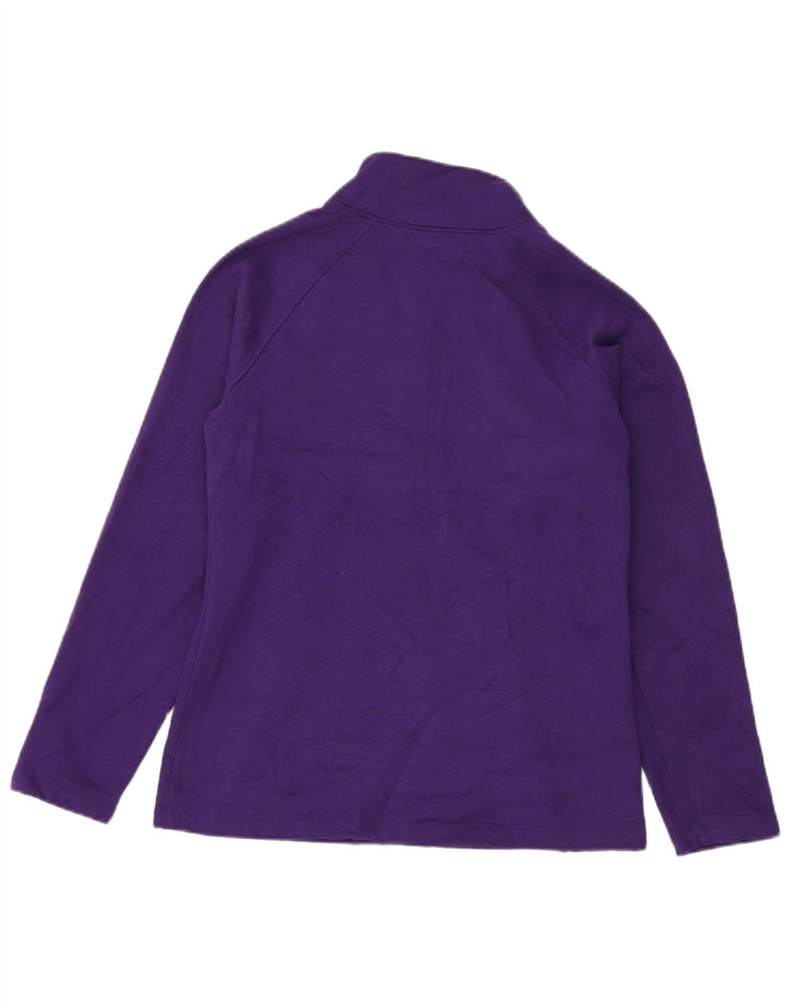 Moletom feminino Under Armour com zíper e gola em jumper UK 14 médio roxo