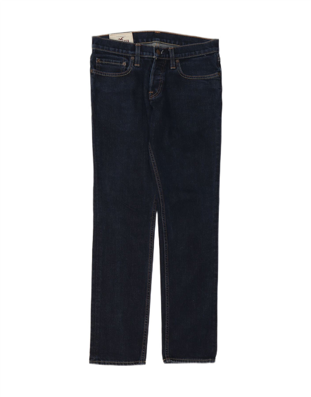 Jeans retos masculinos HOLLISTER W30 L30 algodão azul marinho