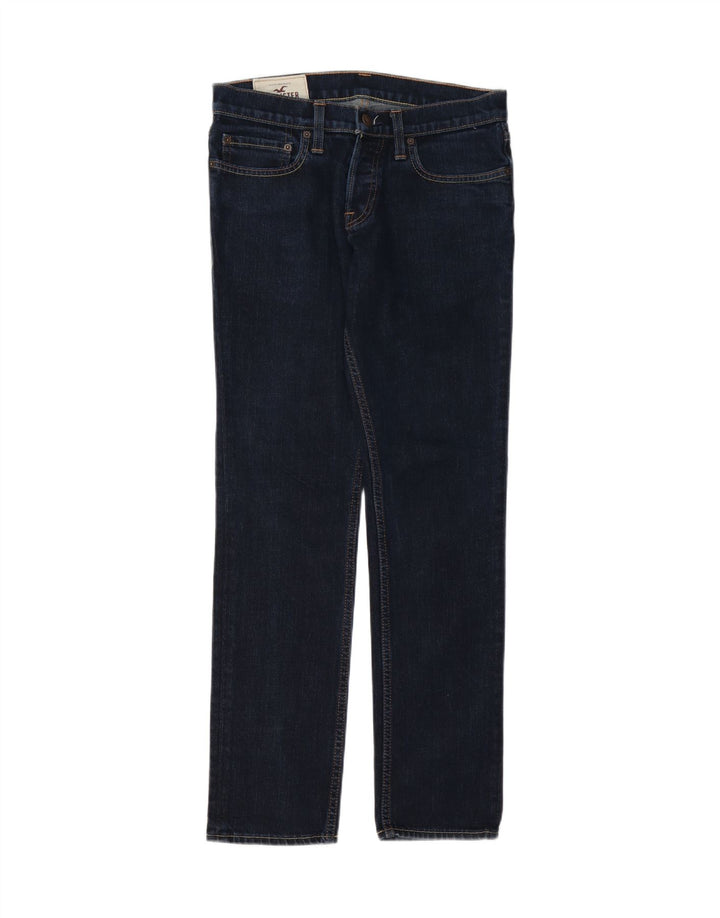 Jeans retos masculinos HOLLISTER W30 L30 algodão azul marinho
