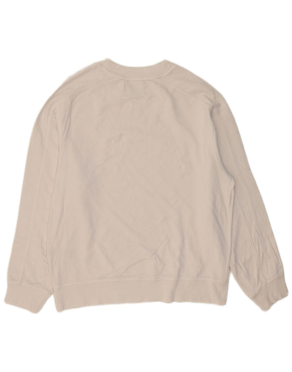 CALVIN KLEIN JEANS moletom masculino jumper médio algodão branco