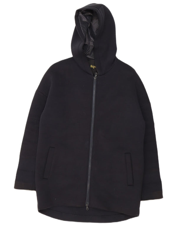 Casaco corta-vento feminino grande com capuz Refrigiwear UK 6 XS preto