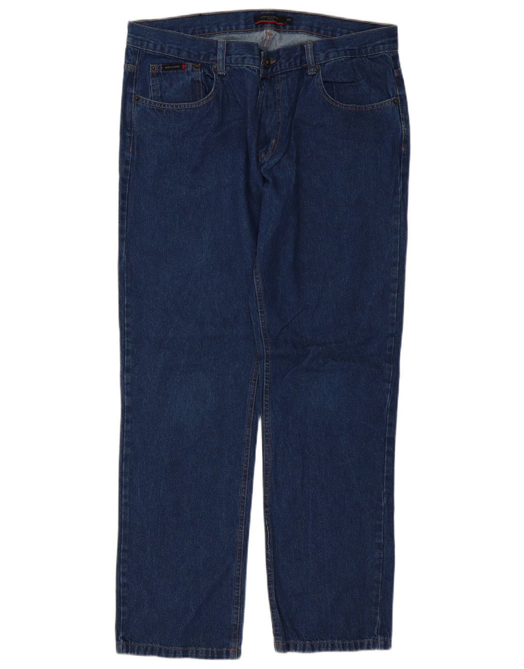 Pierre Cardin Mens Straight Jeans W36 L32 Azul Algodão