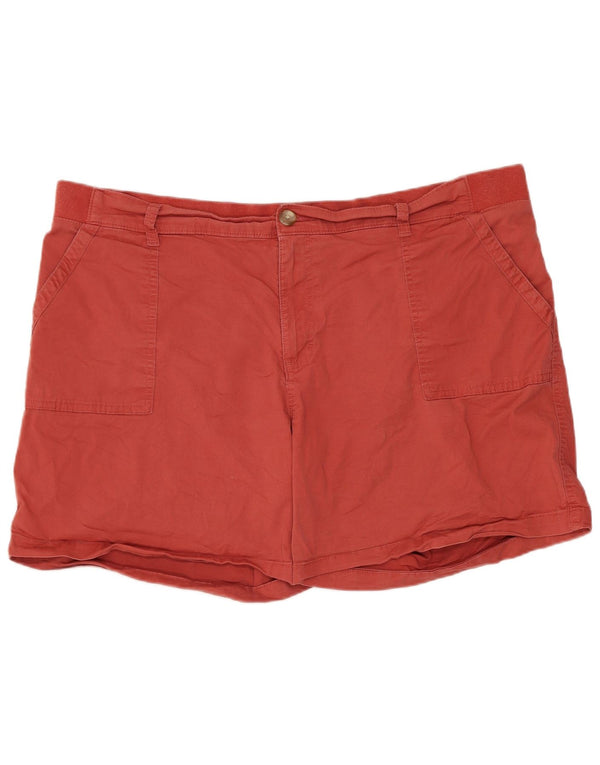 Bermuda feminina Lee de cintura média com ajuste regular US 20 3XL W40 algodão vermelho