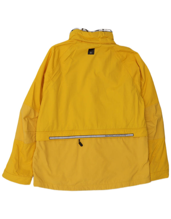 Jaqueta de chuva masculina Nautica UK 42 XL amarelo nylon