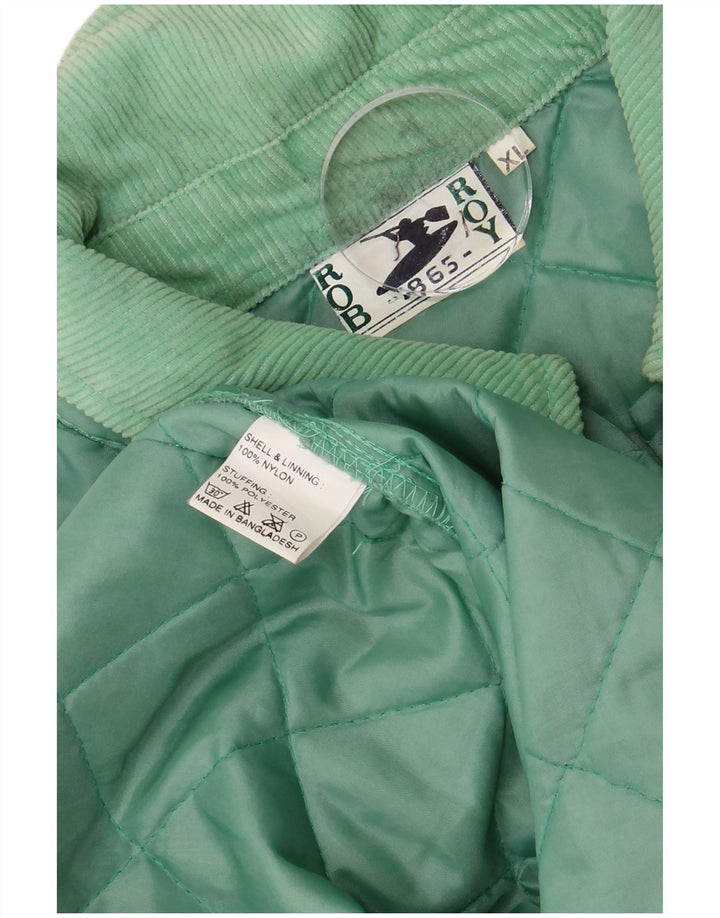 Jaqueta acolchoada masculina Rob Roy UK 42 XL verde nylon