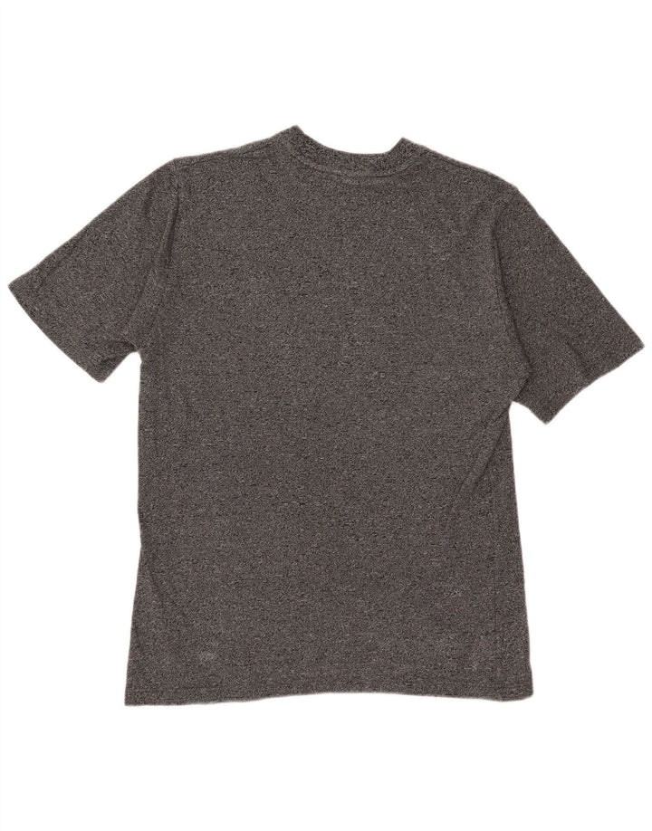 Camiseta masculina Asics Top pequeno algodão manchado cinza