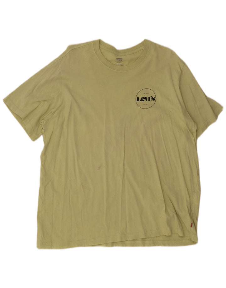 Camiseta masculina relaxada Levi's Top XL algodão cáqui