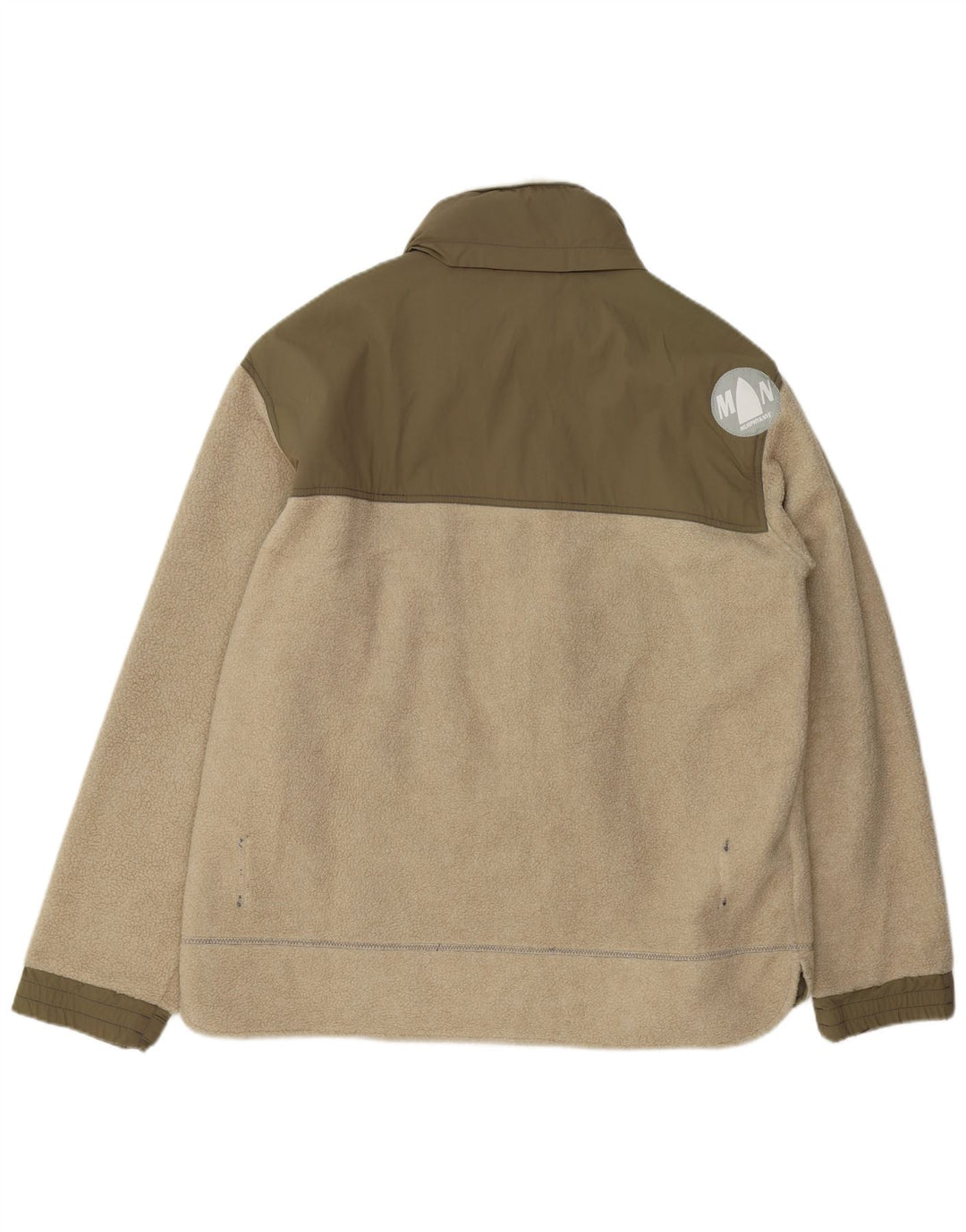 Jaqueta de lã masculina Murphy & Nye UK 44 2XL verde colorblock acrílico