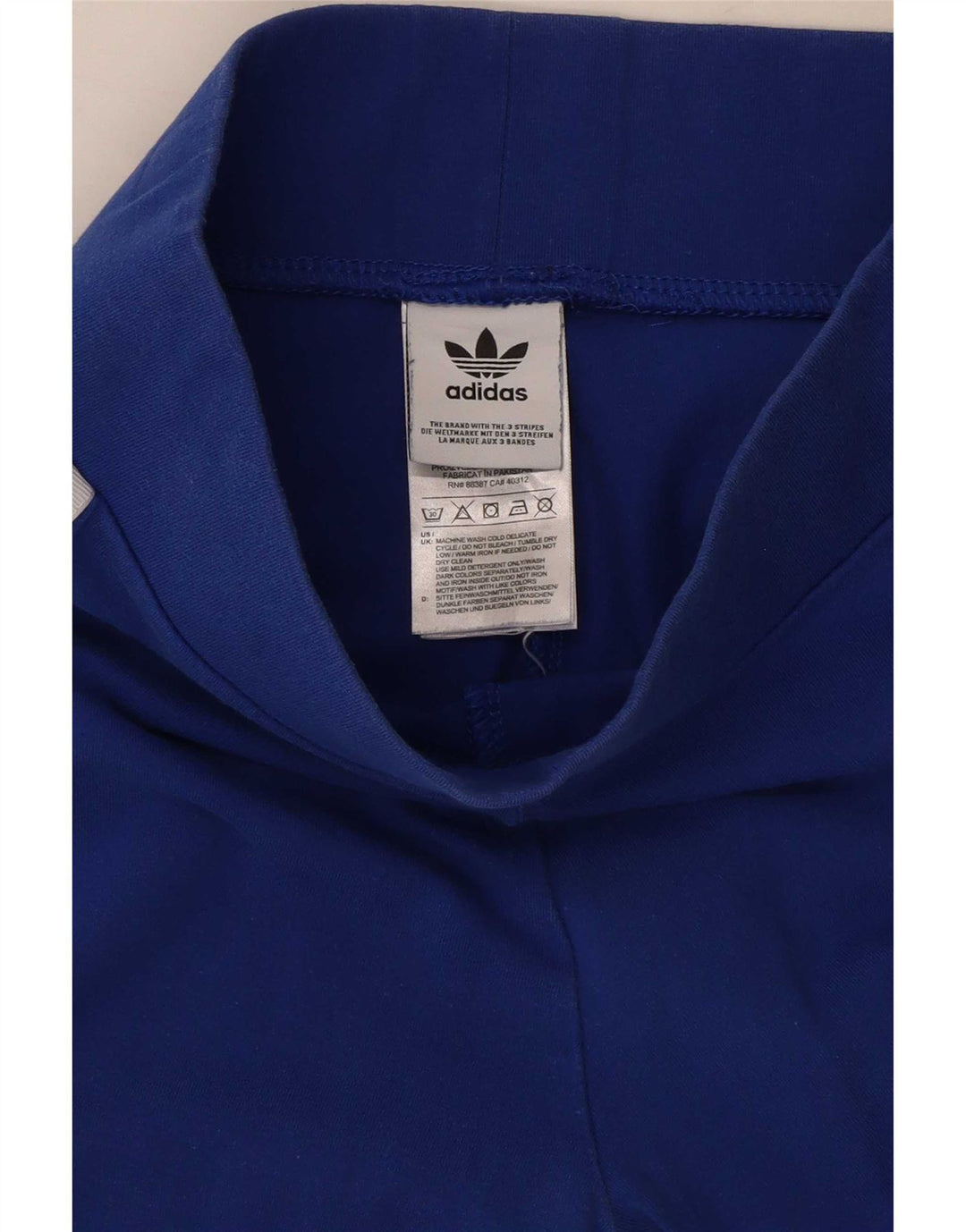 Leggings Adidas Femininas UK 8 Pequenas Azul Algodão