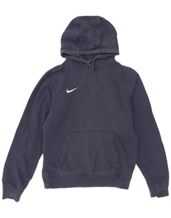 Nike masculino moletom com capuz pequeno algodão azul marinho