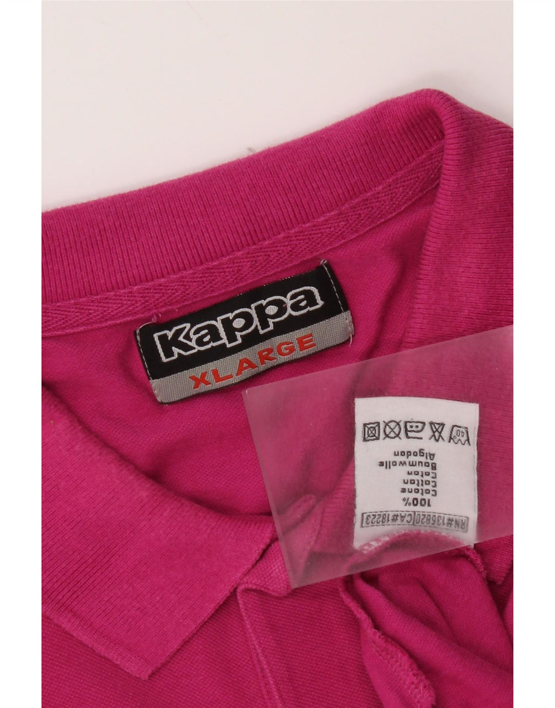 Camisa polo masculina Kappa XL algodão rosa