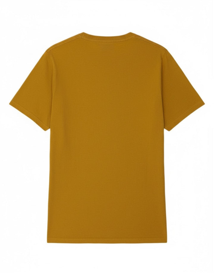 Camiseta masculina JIGSAW top pequeno algodão amarelo