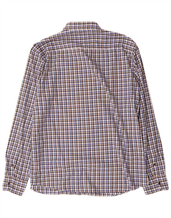 Camisa masculina Massimo Dutti 2XL xadrez azul