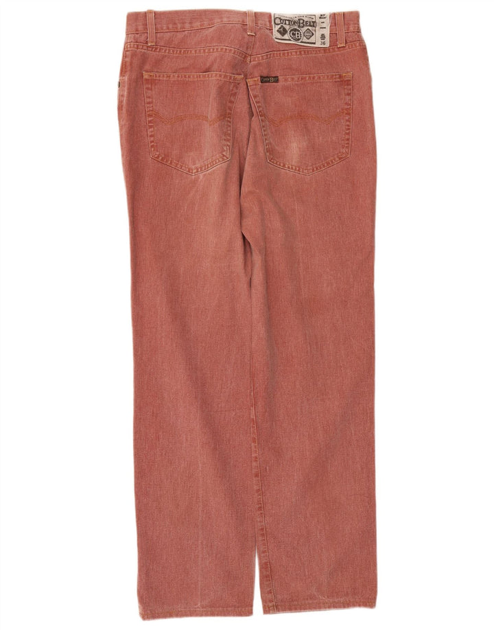 Cinto de algodão masculino jeans reto W36 L29 marrom