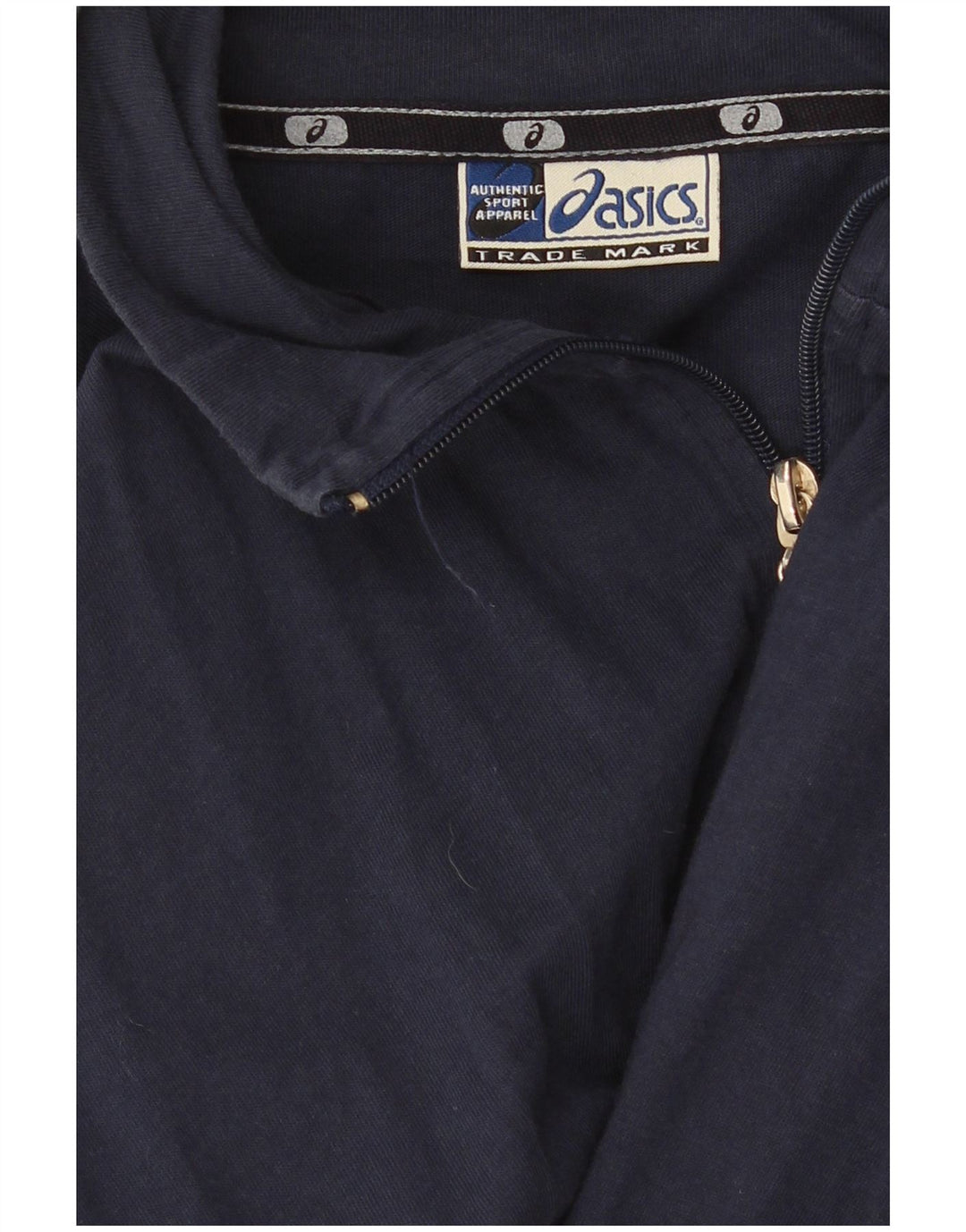 Asics Mens Tracksuit Top Jacket Pequeno Azul Marinho